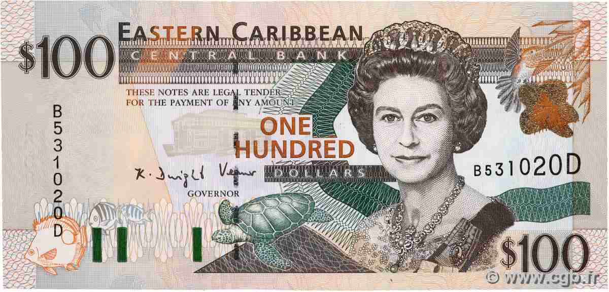 100 Dollars CARIBBEAN 2000 P.41d UNC