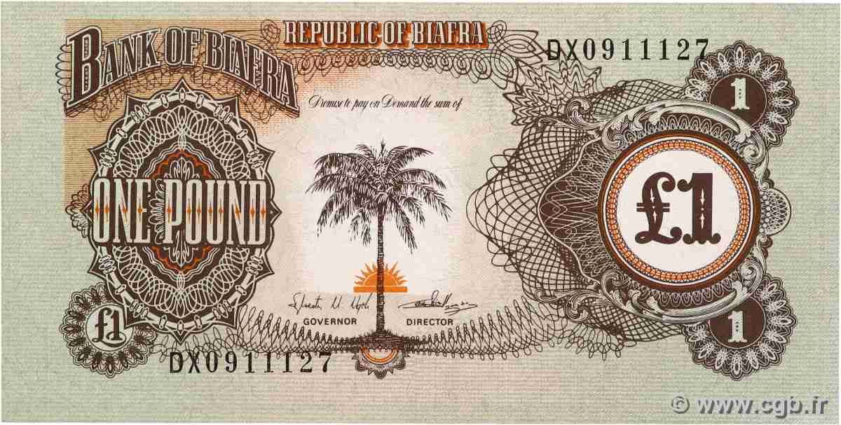 1 Pound BIAFRA 1968 P.05a UNC