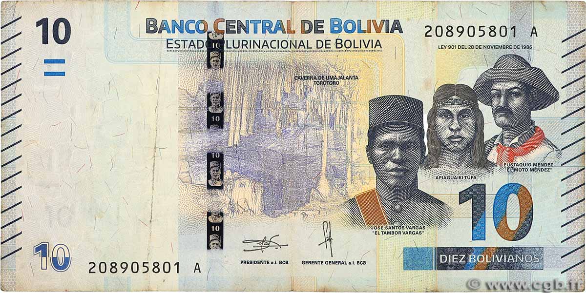 10 Bolivianos BOLIVIE 2018 P.248 TB