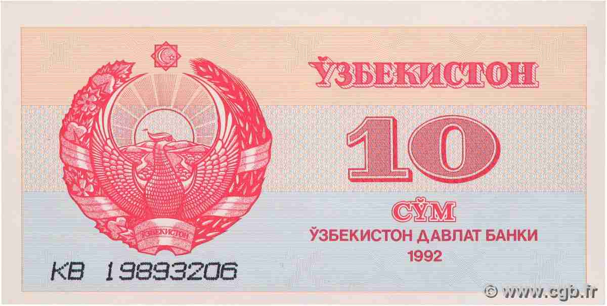 10 Sum OUZBEKISTAN 1992 P.64a pr.NEUF