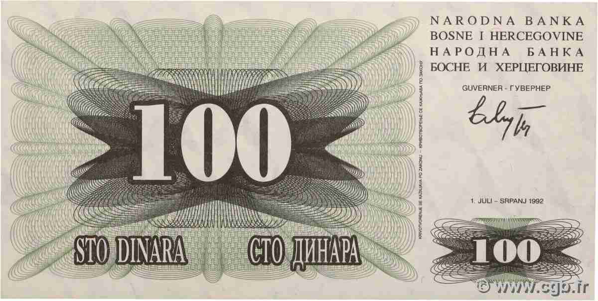 100 Dinara BOSNIE HERZÉGOVINE 1992 P.013a pr.NEUF