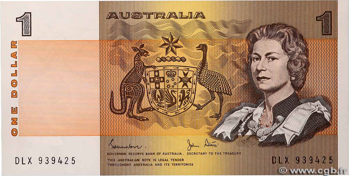 1 Dollar AUSTRALIA 1983 P.42d UNC-