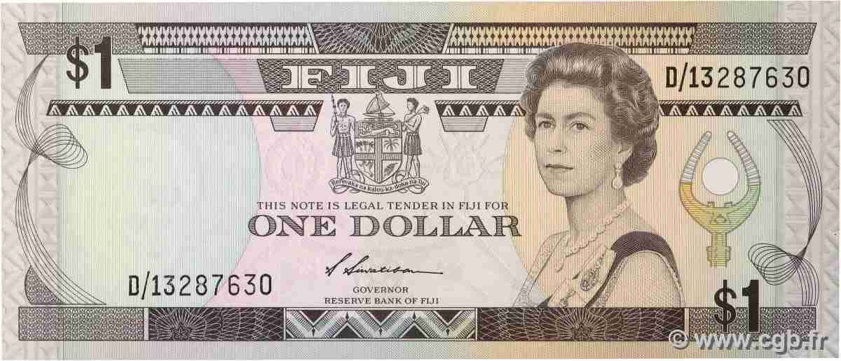 1 Dollar FIJI 1993 P.086a UNC