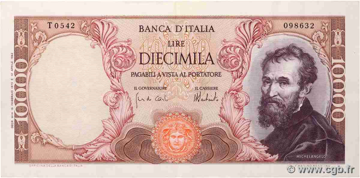 10000 Lire ITALY 1973 P.097f VF
