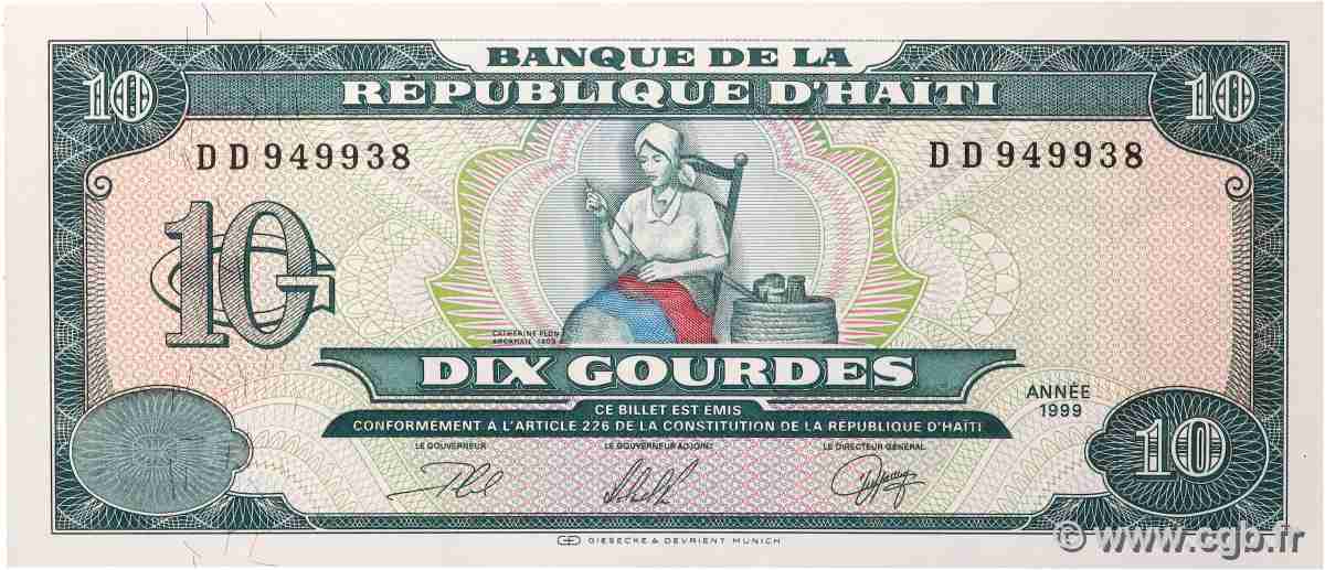 10 Gourdes HAÏTI 1999 P.256a UNC