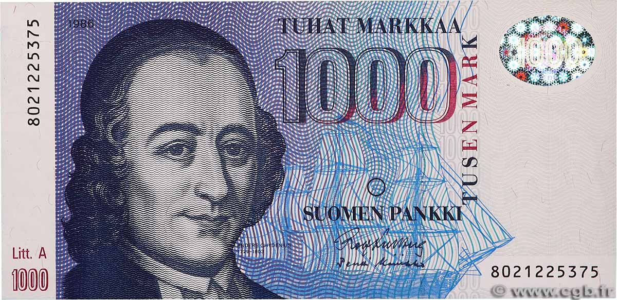 1000 Markkaa FINLANDIA 1991 P.121 FDC