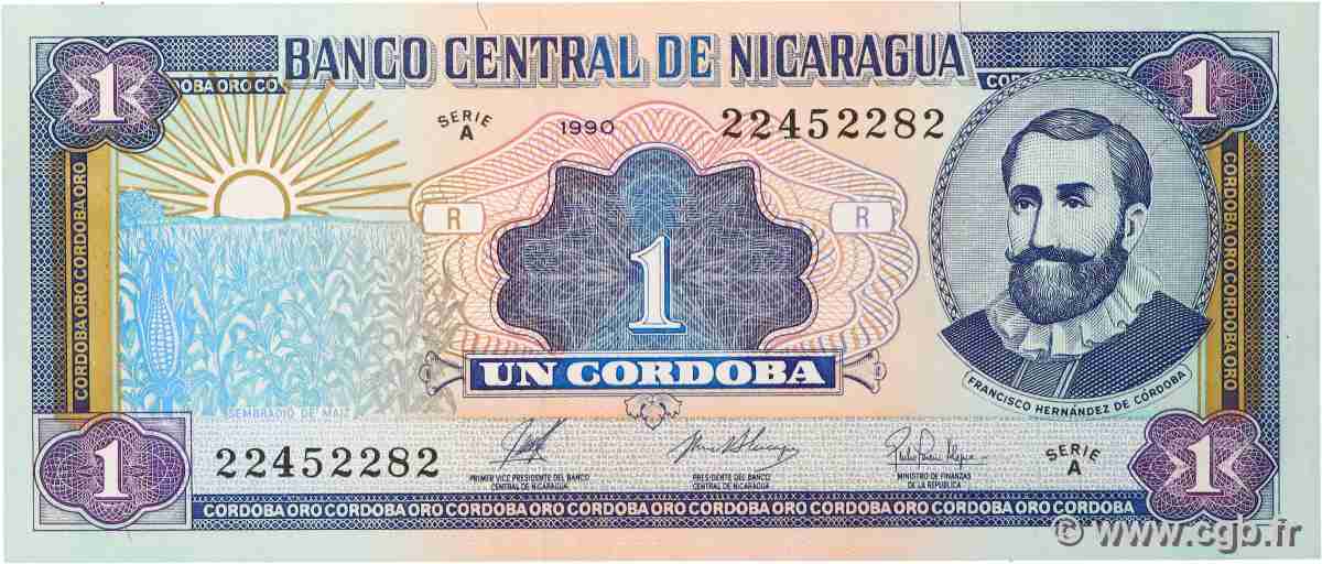 1 Cordoba NICARAGUA 1990 P.173 UNC