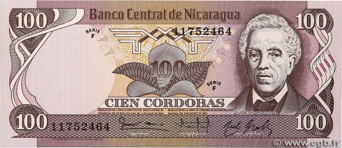 100 Cordobas NICARAGUA 1985 P.141 UNC