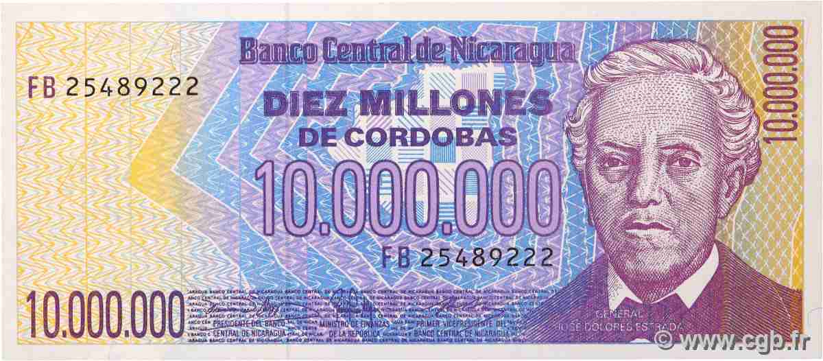 10000000 Cordobas NICARAGUA 1990 P.166 UNC