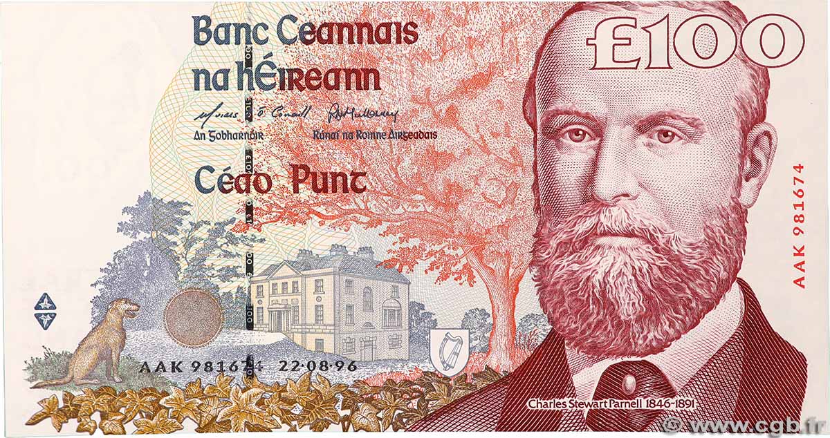 100 Pounds IRELAND REPUBLIC 1996 P.079a UNC