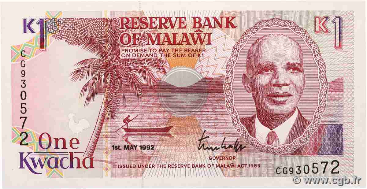 1 Kwacha MALAWI 1992 P.23b NEUF