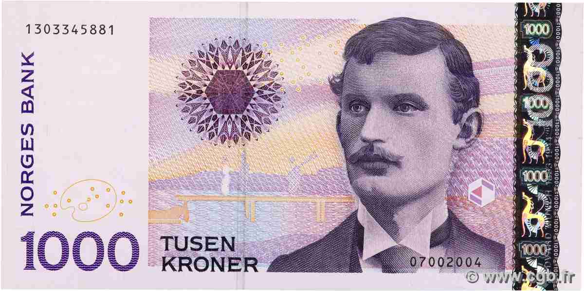 1000 Kroner NORVÈGE 2004 P.52b FDC