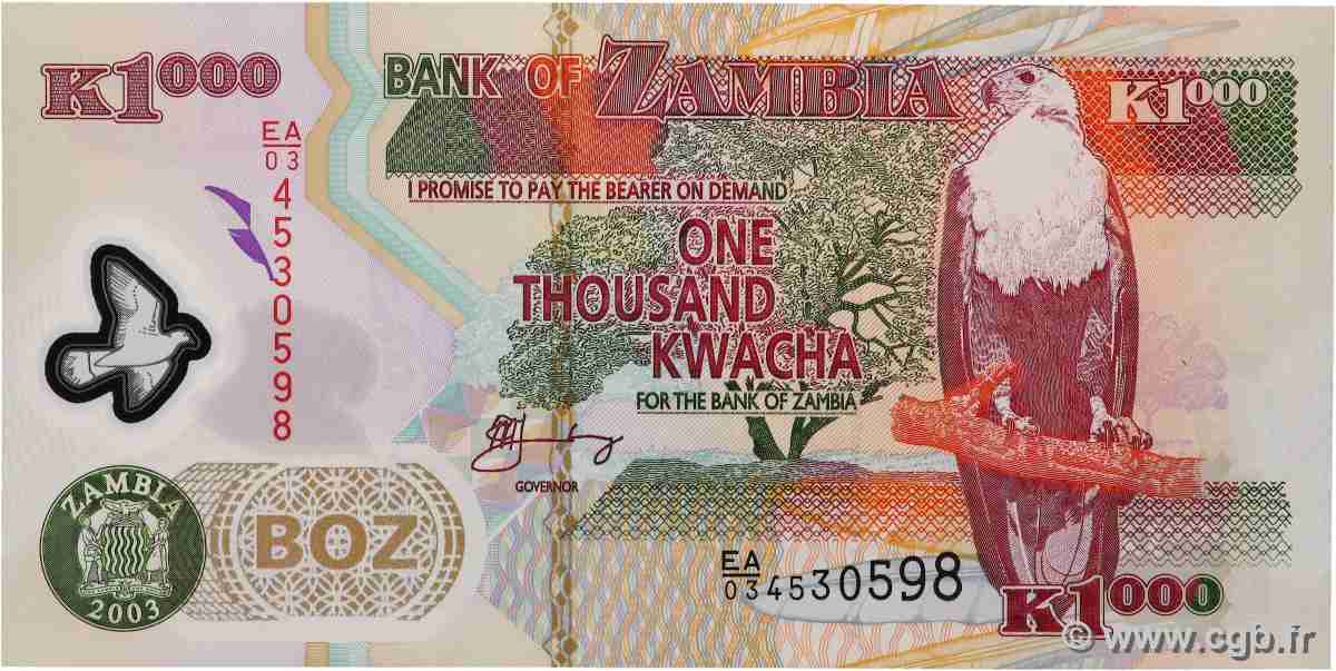 1000 Kwacha ZAMBIA 2003 P.44a FDC