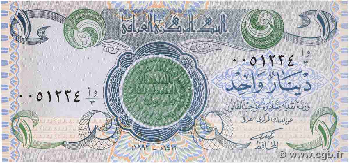 1 Dinar IRAQ 1992 P.079 UNC