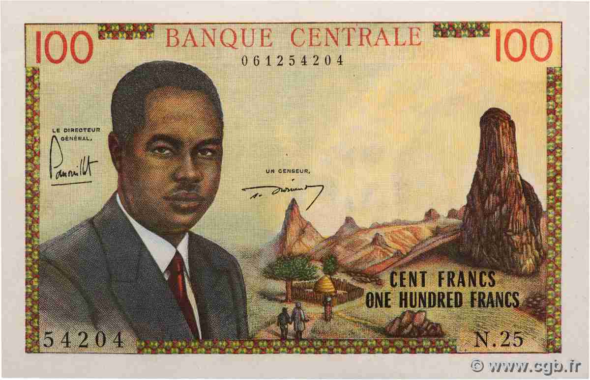 100 Francs type 1962 CAMERUN 1962 A.148a SPL+