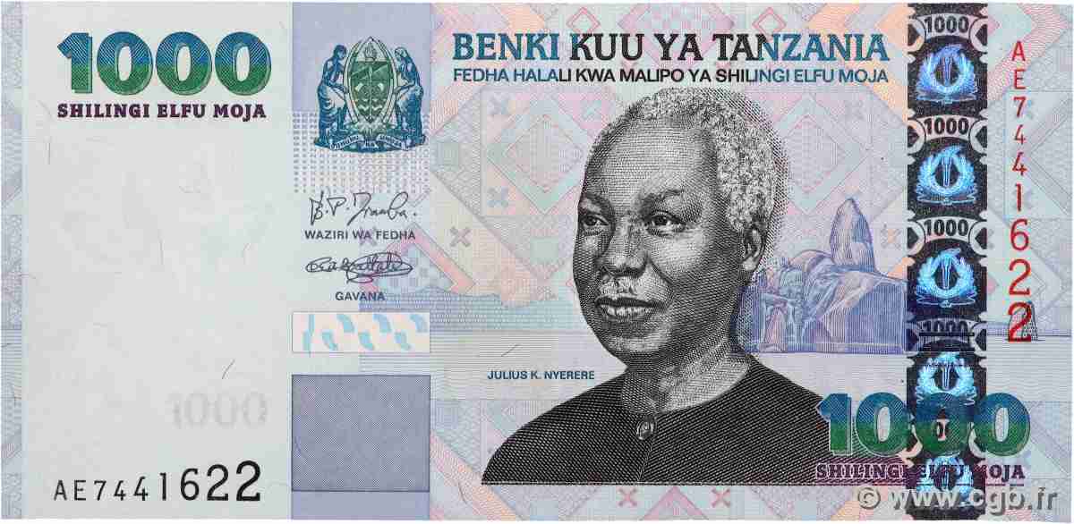 1000 Shilingi TANZANIE 2003 P.36a NEUF