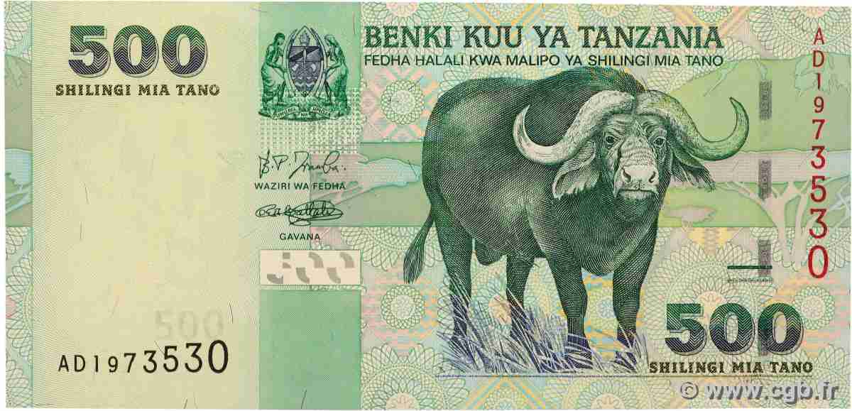 500 Shilingi TANZANIA 2003 P.35 UNC-