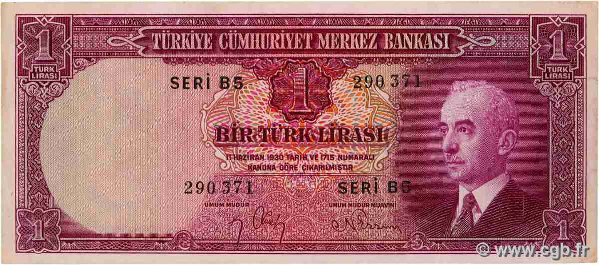 1 Lira TURCHIA 1942 P.135 SPL+