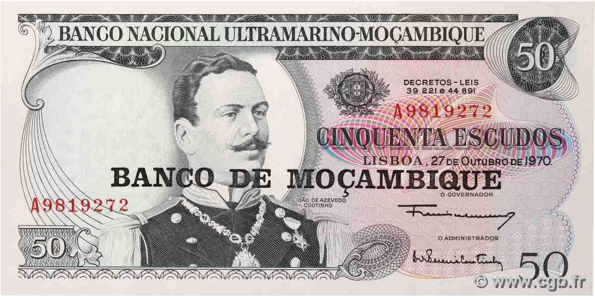 50 Escudos MOZAMBIK 1976 P.116 fST+