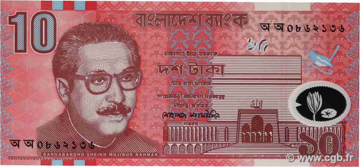 10 Taka BANGLADESH 2000 P.35 UNC