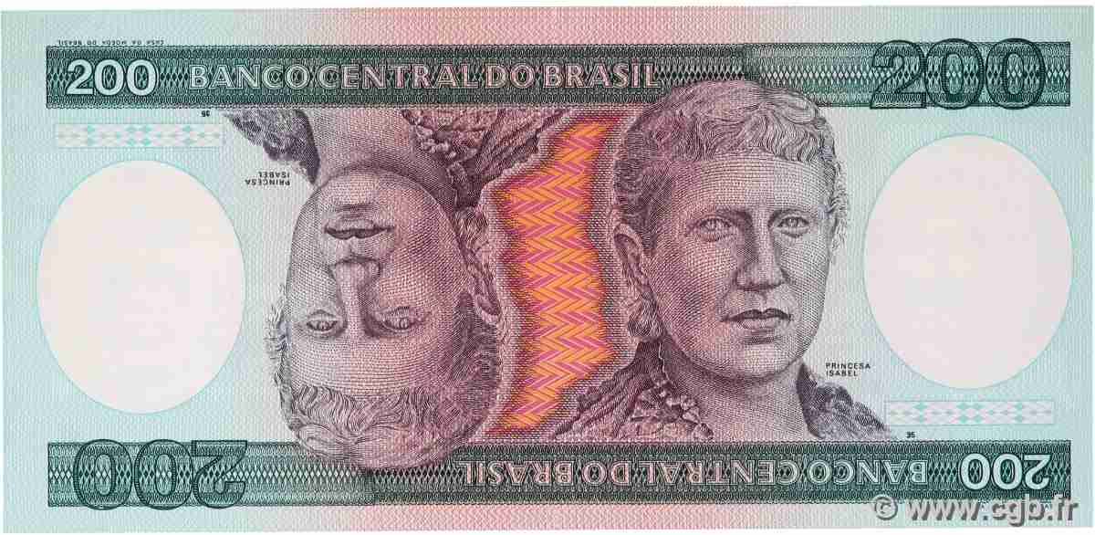 200 Cruzeiros BRAZIL 1981 P.199a UNC