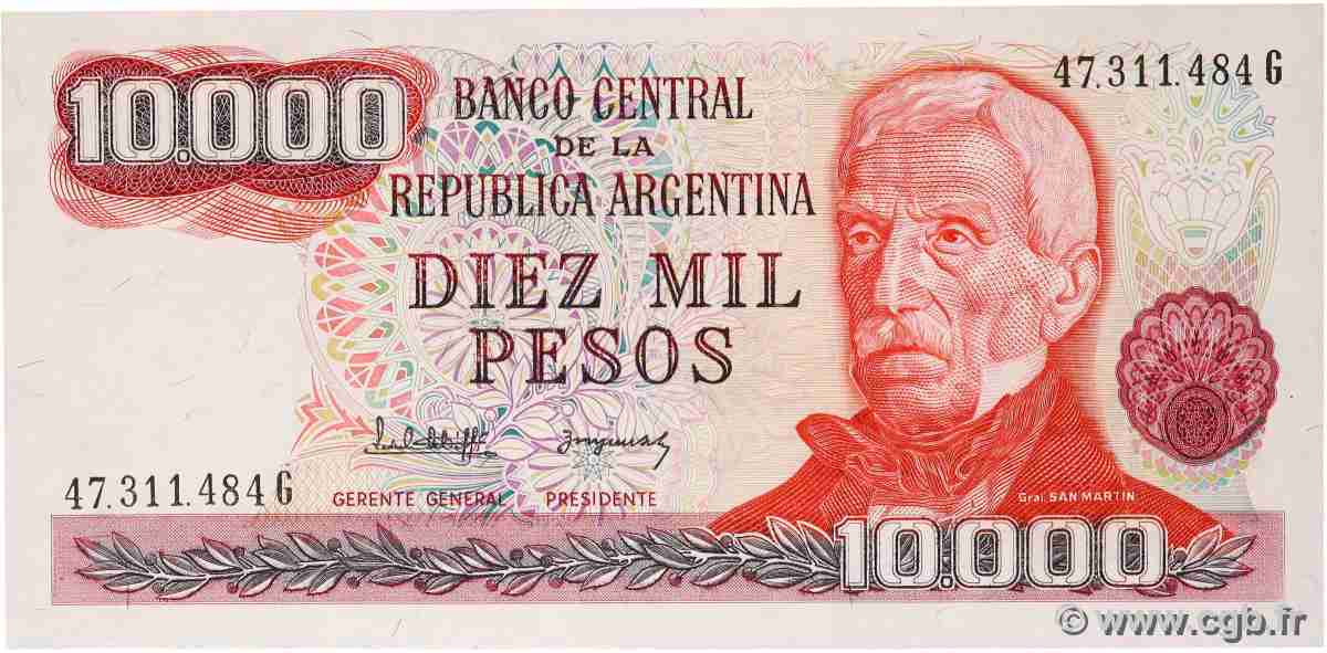 10000 Pesos ARGENTINA 1976 P.306b XF+