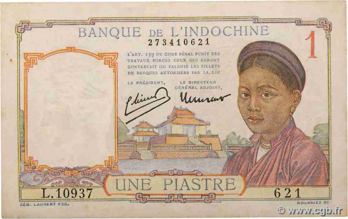 1 Piastre INDOCHINE FRANÇAISE 1945 P.054d pr.SUP