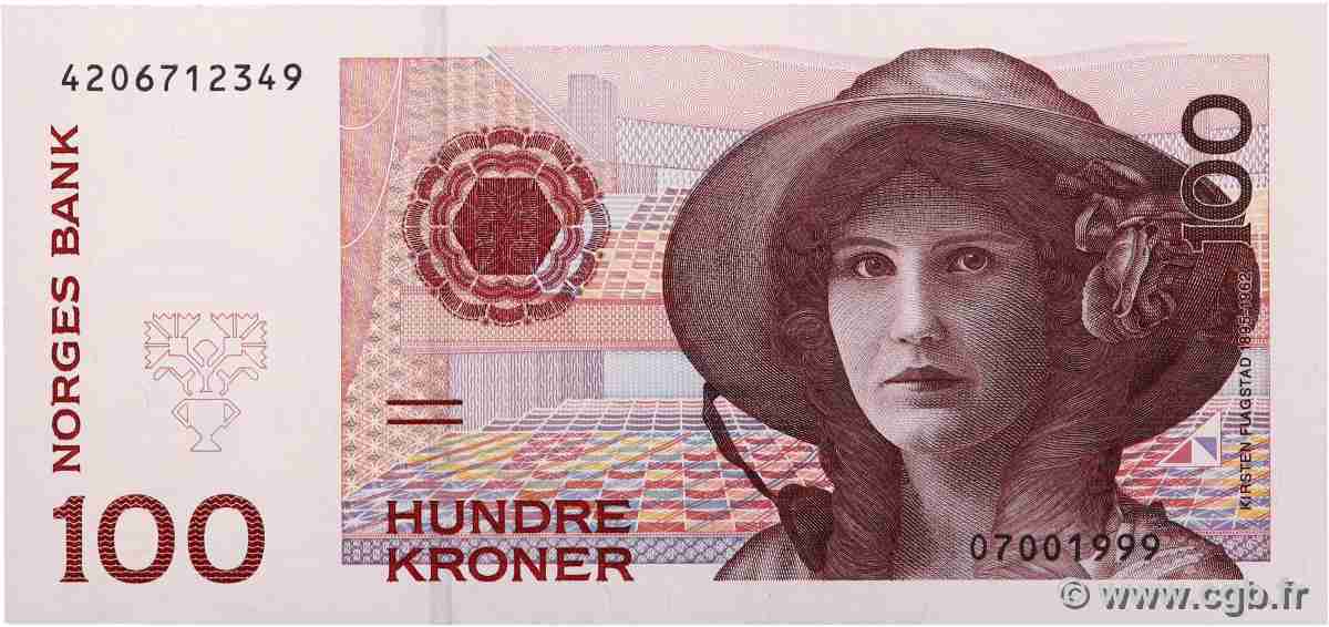 100 Kroner NORVÈGE 1999 P.47b ST