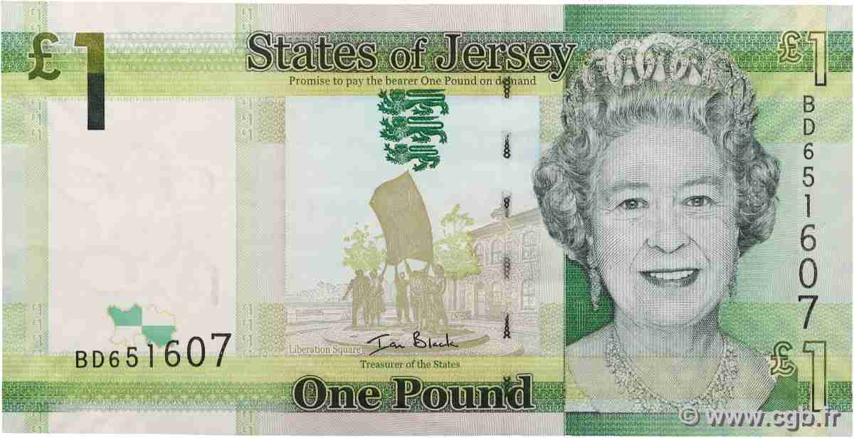 1 Pound JERSEY 2010 P.32a SUP