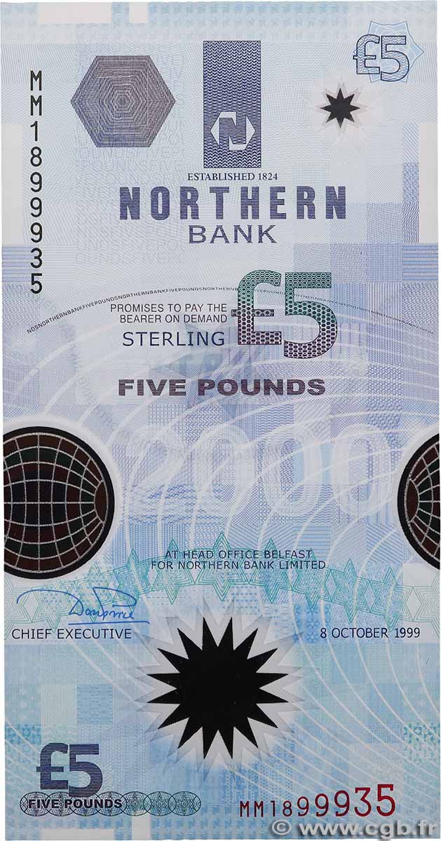5 Pounds IRLANDE DU NORD 1999 P.203a NEUF
