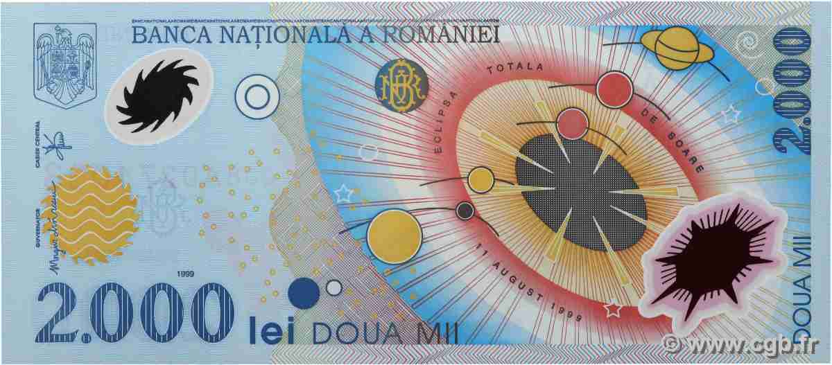 2000 Lei ROUMANIE 1999 P.111a NEUF