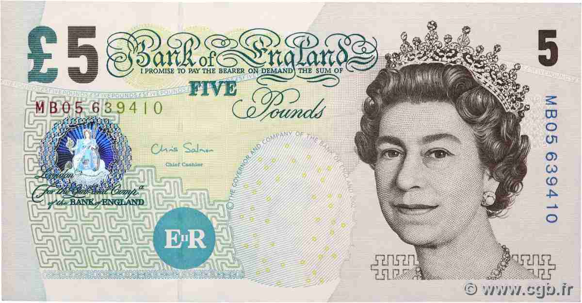 5 Pounds ANGLETERRE 2012 P.391d SUP