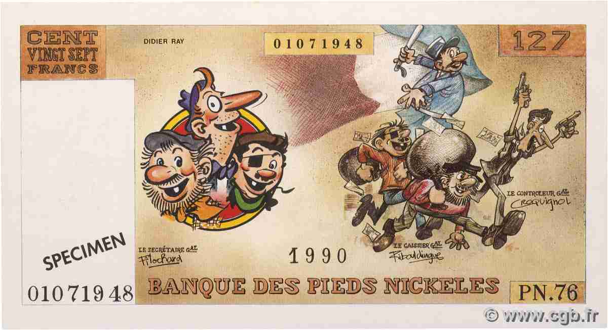 127 Francs Spécimen FRANCE régionalisme et divers 1990 NEUF