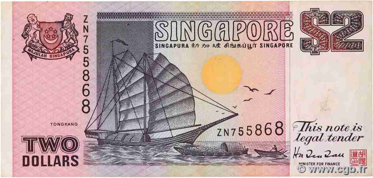 2 Dollars SINGAPORE 1997 P.34 q.BB