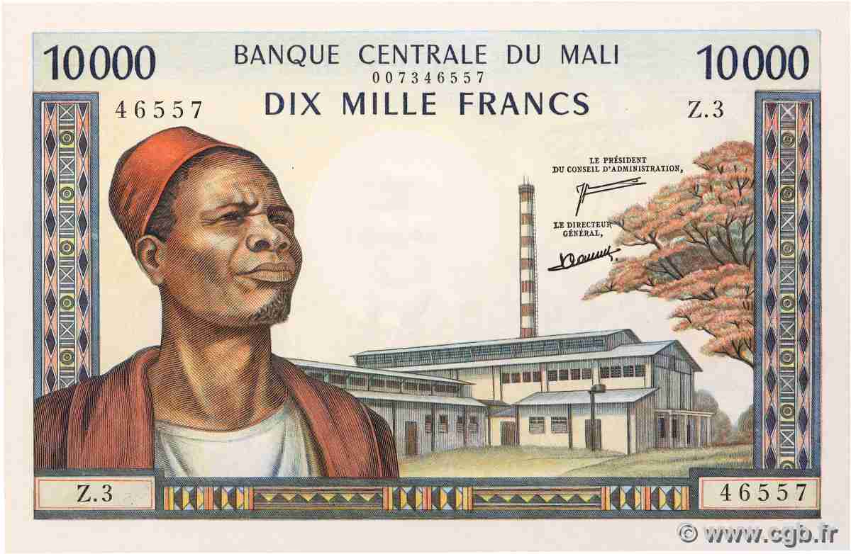 10000 Francs MALI 1973 P.15e FDC