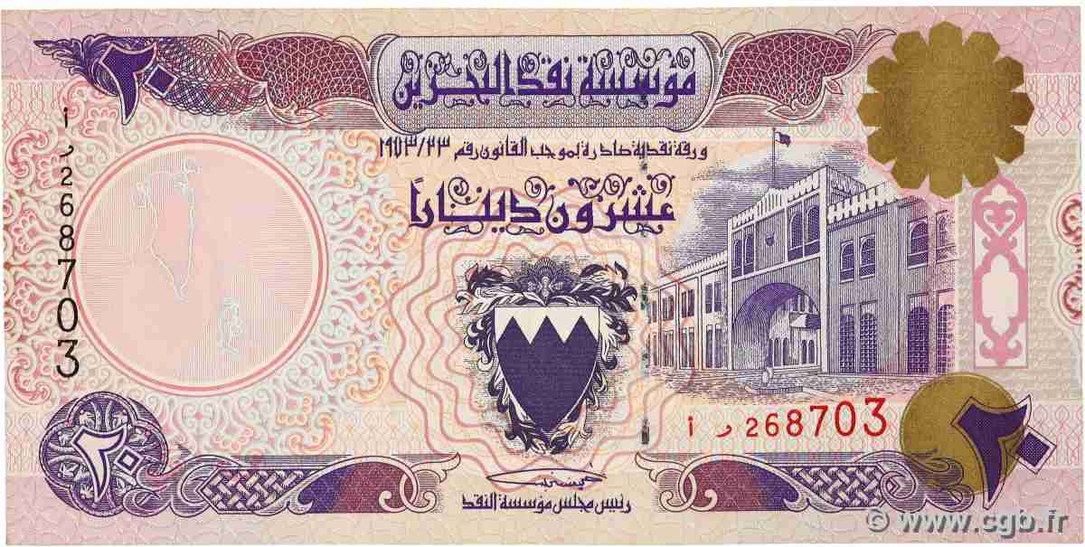 20 Dinars BAHREIN 1993 P.16 SUP