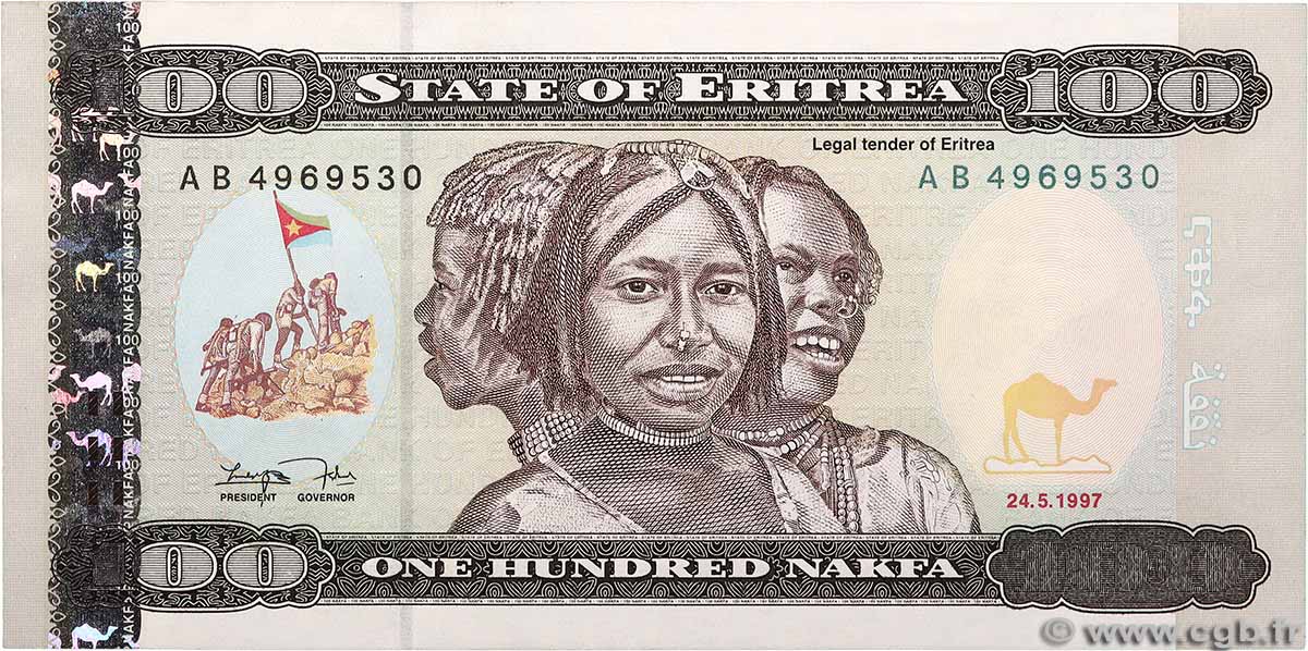 100 Nakfa ÉRYTHRÉE 1997 P.06 SUP