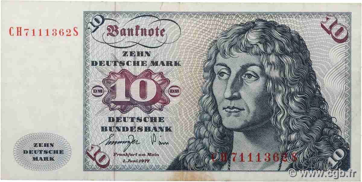 20 Deutsche Mark ALLEMAGNE FÉDÉRALE 1977 P.31b TTB