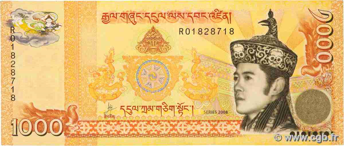 1000 Ngultrum BHOUTAN 2008 P.34 pr.SUP