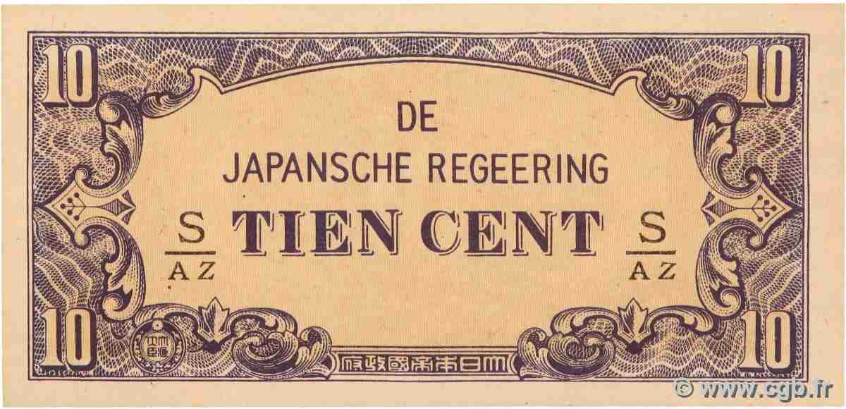 10 Cent NETHERLANDS INDIES 1942 P.121c UNC-