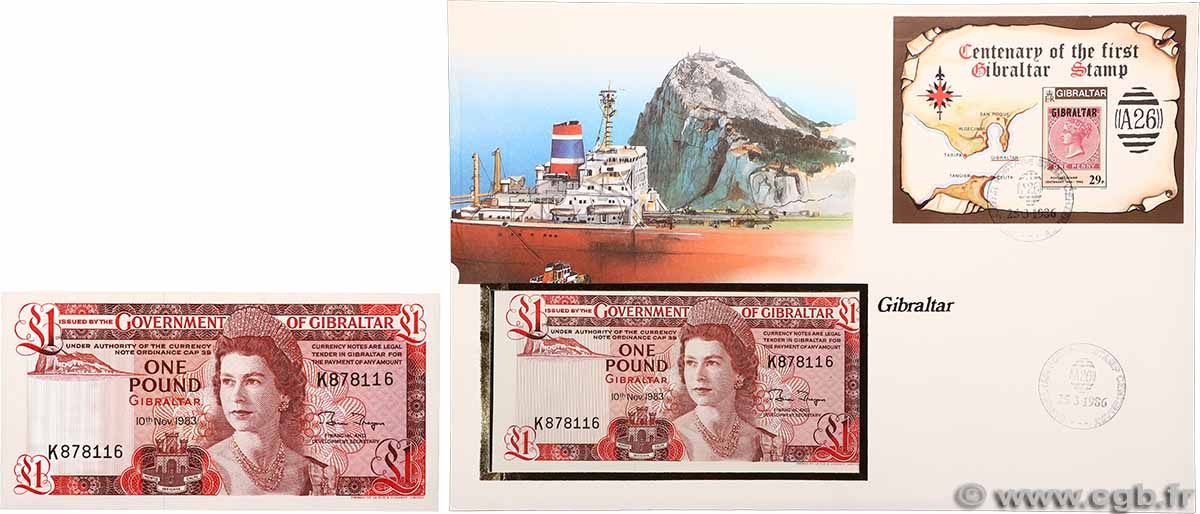 1 Pound GIBILTERRA 1983 P.20c FDC