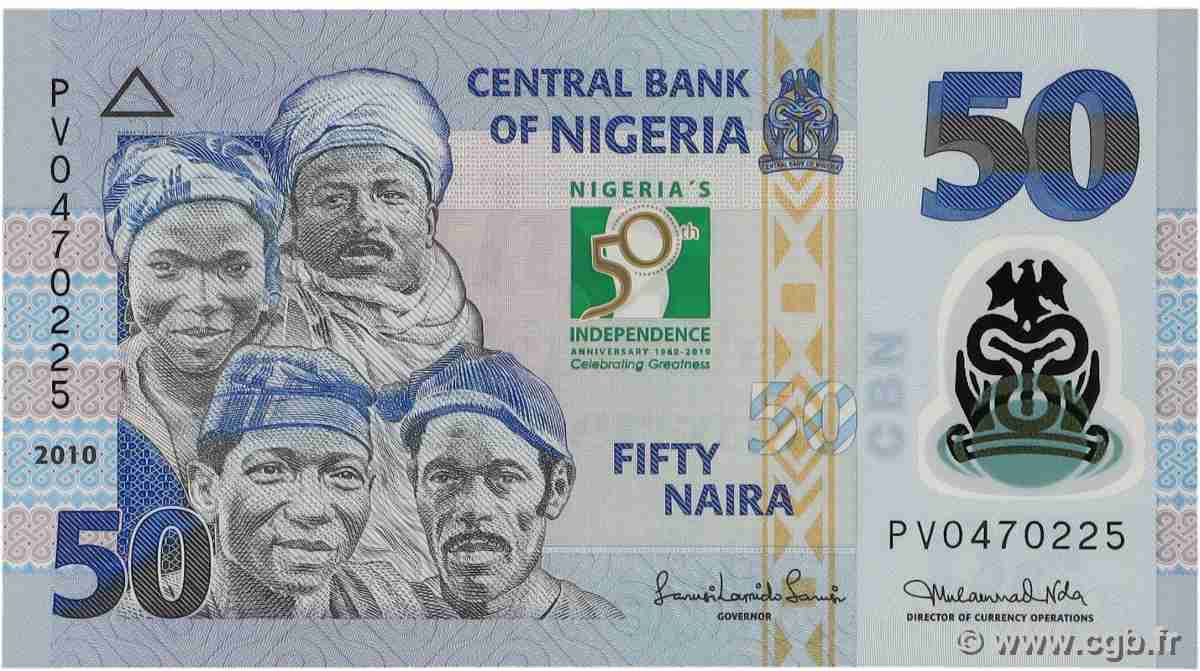 50 Naira Commémoratif NIGERIA 2010 P.37 NEUF