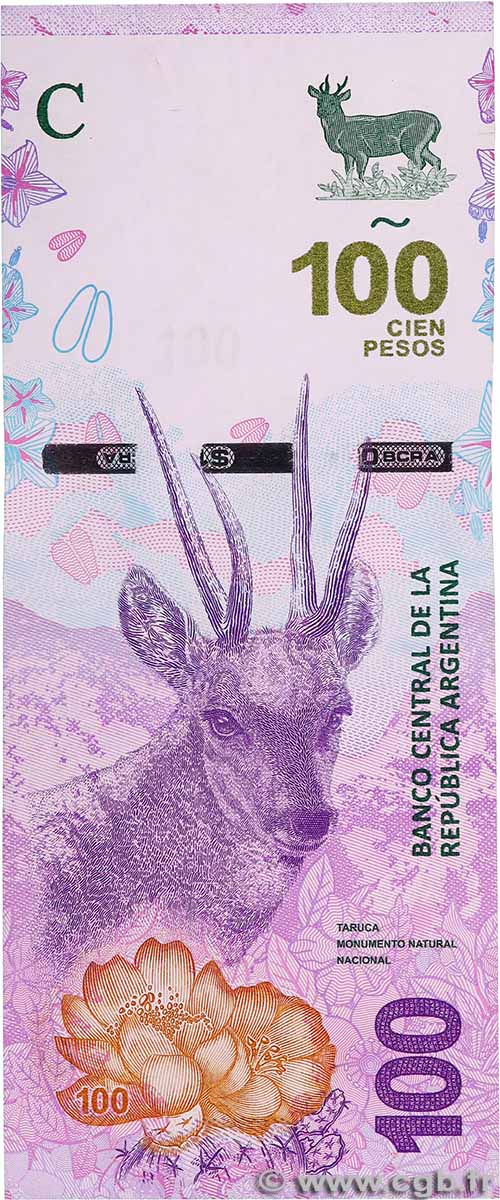 100 Pesos ARGENTINA 2018 P.363A FDC