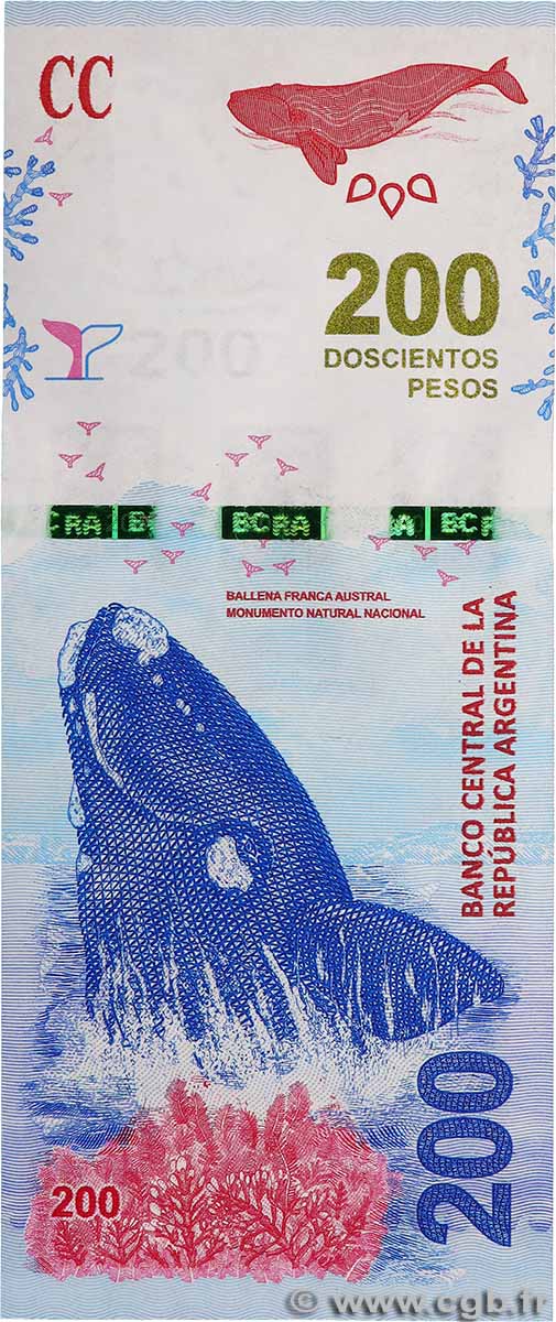 200 Pesos ARGENTINE 2016 P.364 NEUF
