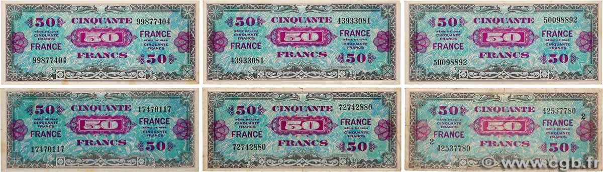 50 Francs FRANCE Lot FRANCE 1945 VF.24.01/02 TB