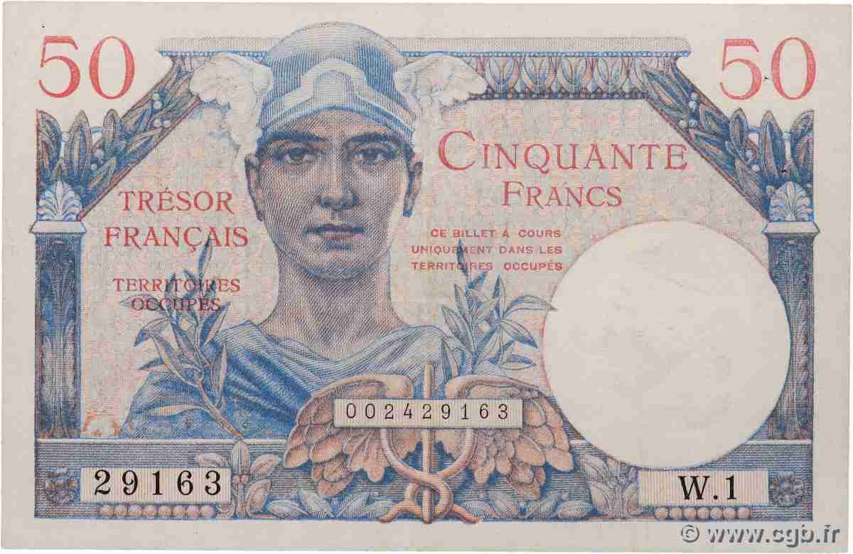 50 Francs TRÉSOR FRANÇAIS FRANCE 1947 VF.31.01 TTB
