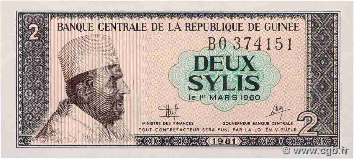 2 Sylis GUINEA 1981 P.21 FDC