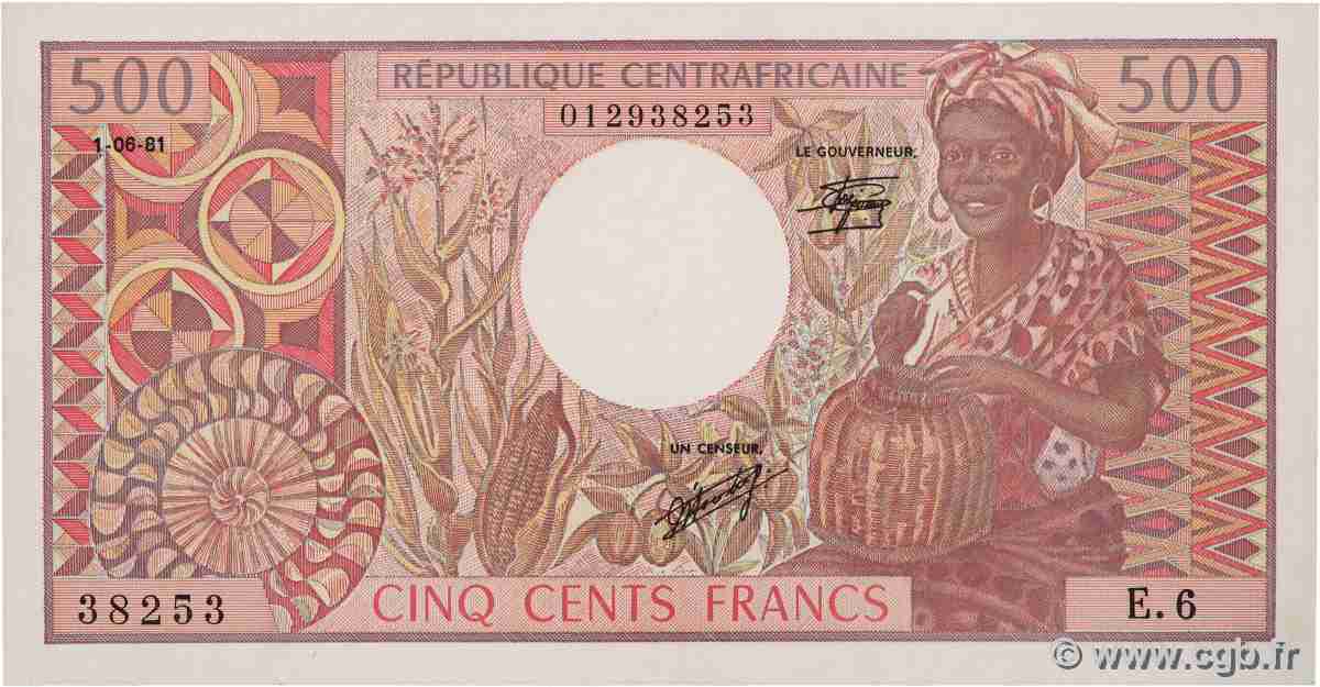 500 Francs type 1980 CENTRAFRIQUE 1981 A.188c SPL