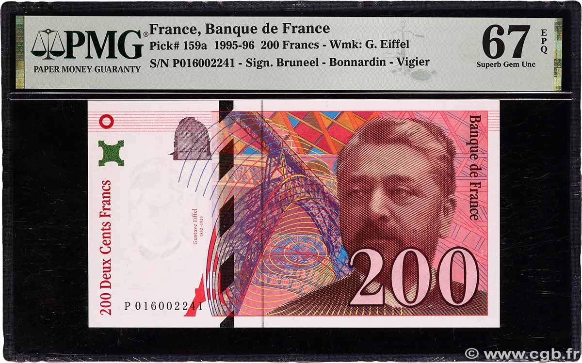 200 Francs EIFFEL FRANCE 1996 F.75.02 NEUF