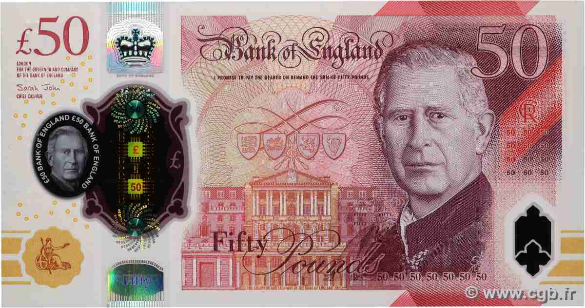 50 Pounds ANGLETERRE 2023 P.401 NEUF